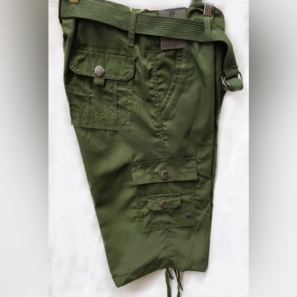 Olive Cargo Shorts - Picture 2 of 2